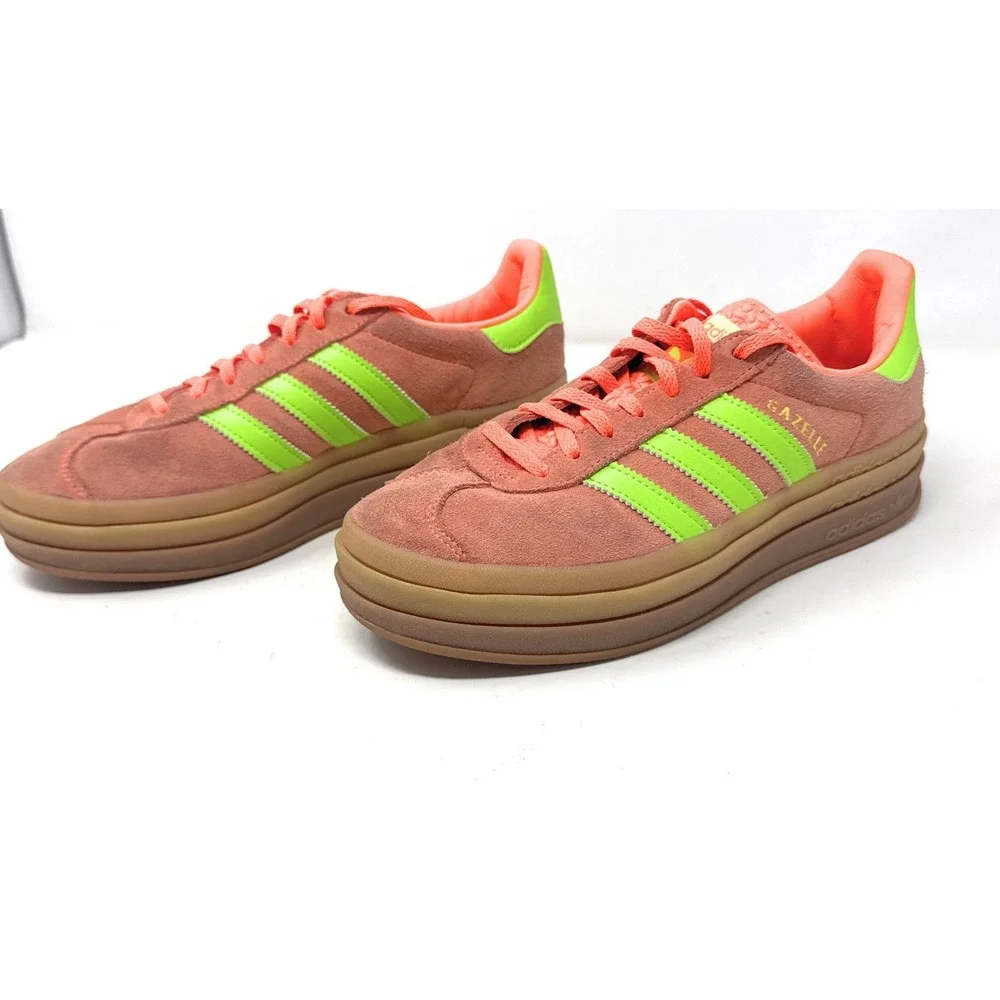 Women's Adidas Gazelle Bold Sneakers In Solar Orange Sz 8.5